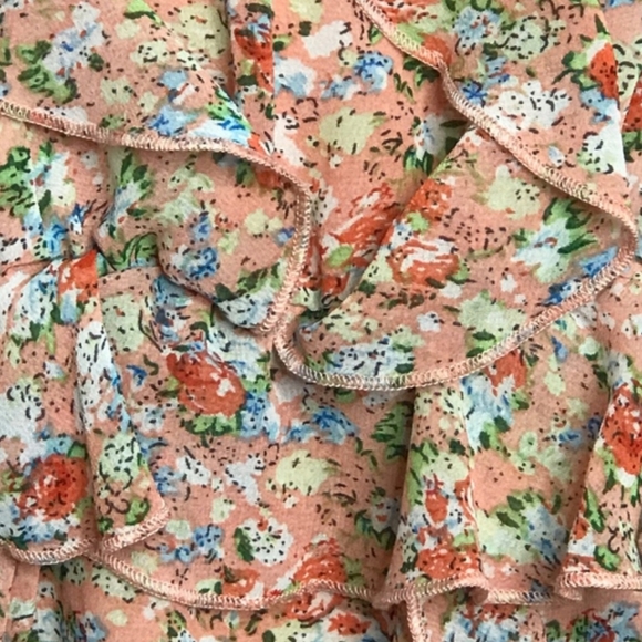 Anthropologie Sachin & Babi Senna Floral Ruffle Sundress Size 6 Boho Chic - Picture 8 of 13